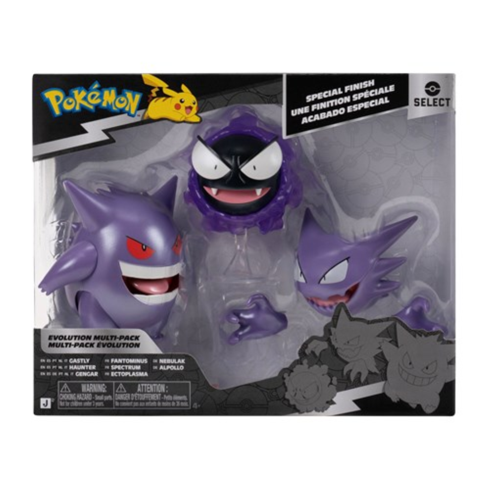 Rei Toys - Pokémon Select Evolution Multipack 3 Personaggi - Gengar - PK084700 *OTTOBRE