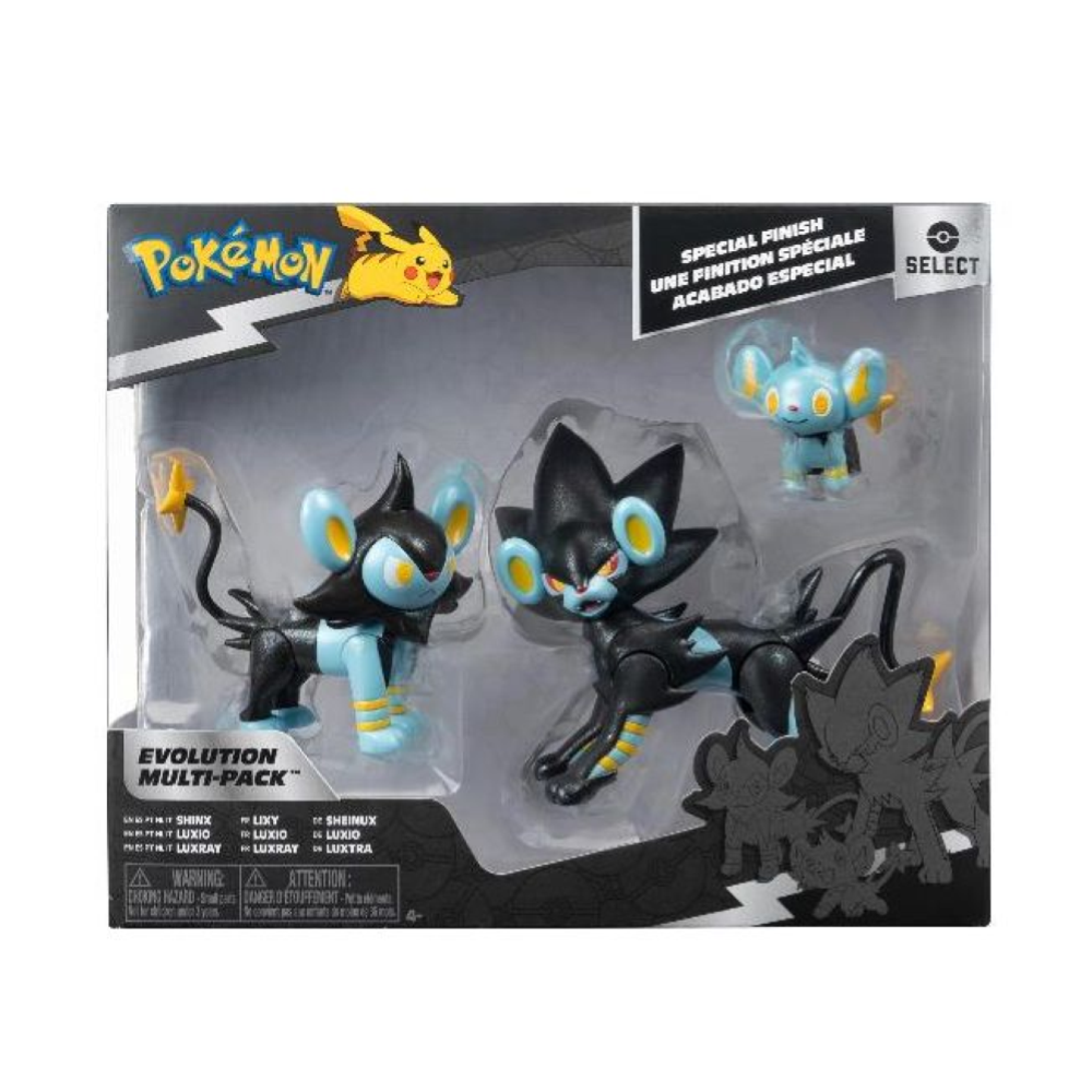 Rei Toys - Pokémon Select Evolution Multipack 3 personaggi - Shinx PK081200