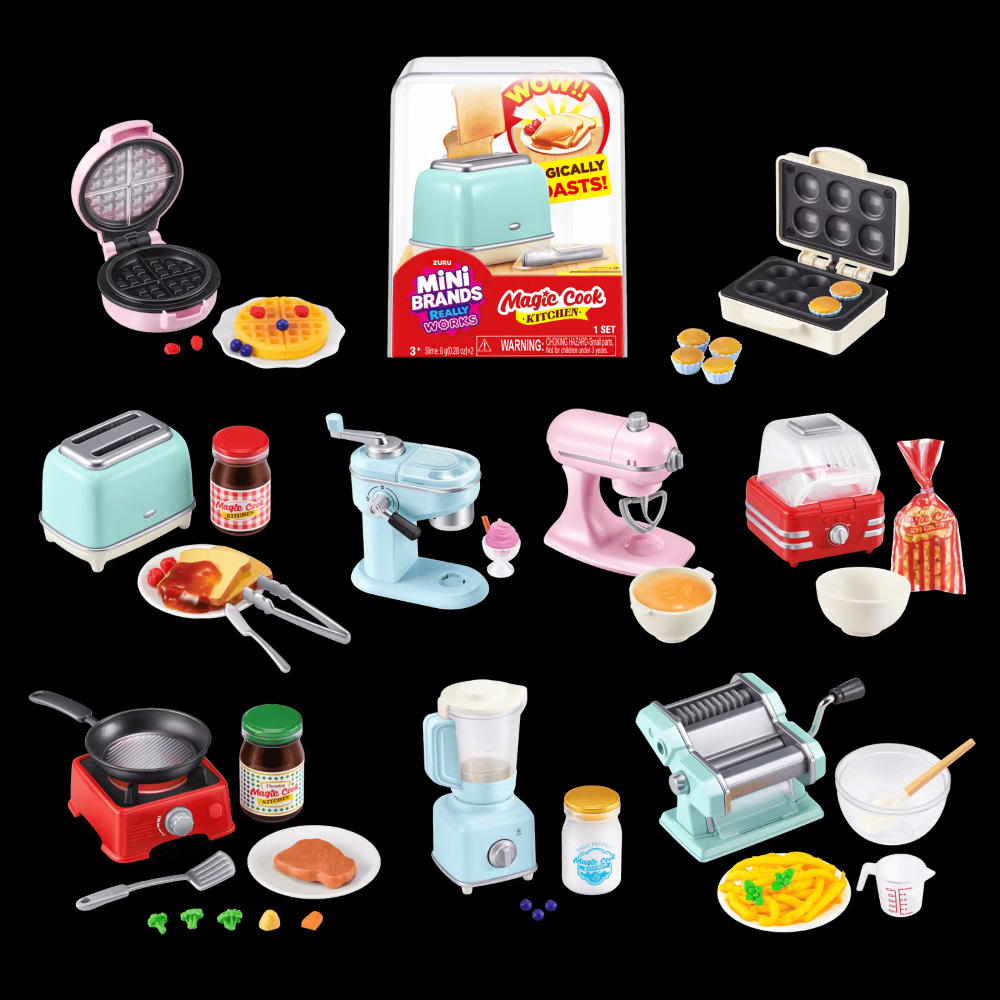 ZURU - MINI BRANDS: Magic Cook Kitchen - DISPLAY DA BANCO - 12PZ ASSORTITI