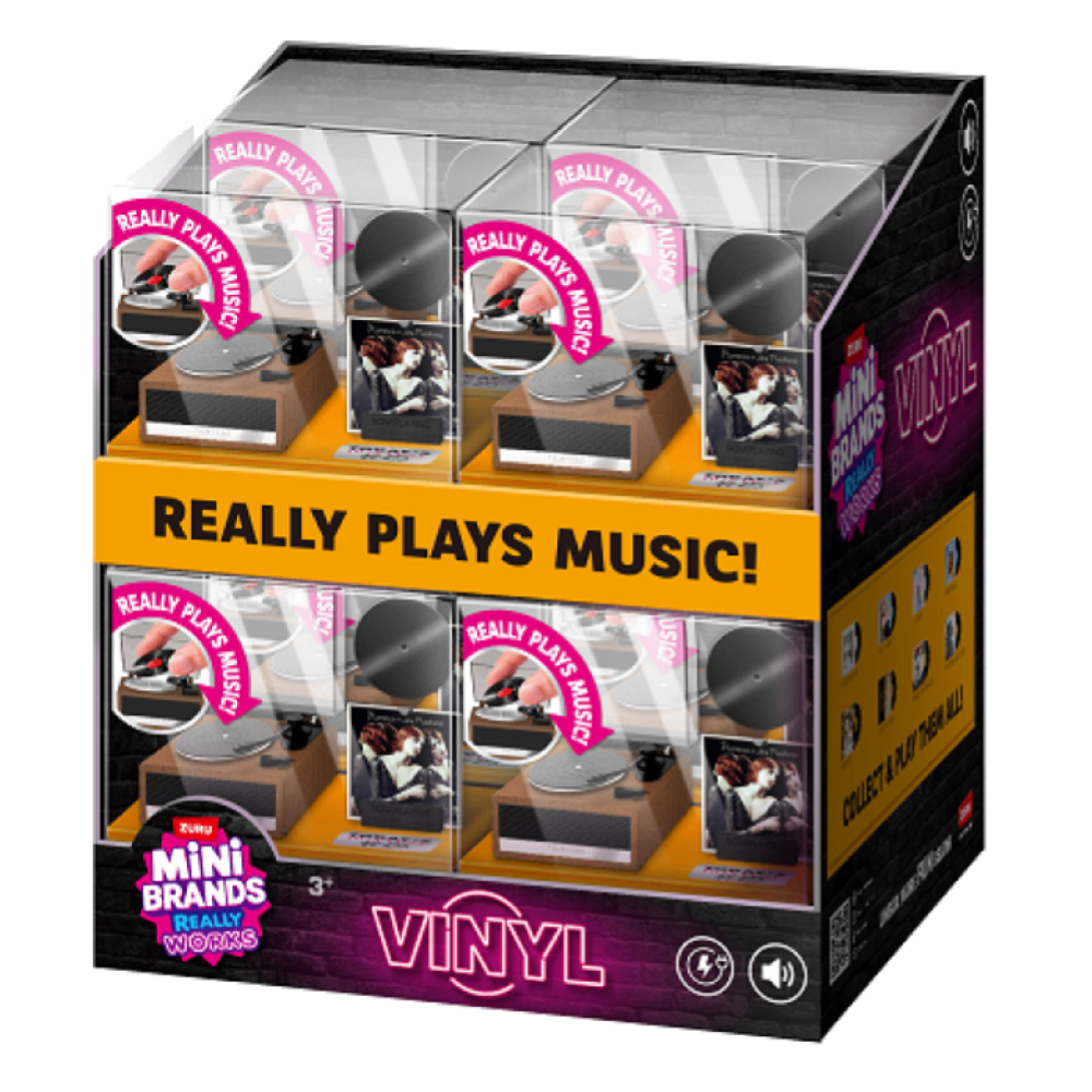 ZURU - MINI BRANDS: Vinyls Playset - DISPLAY 8PZ 