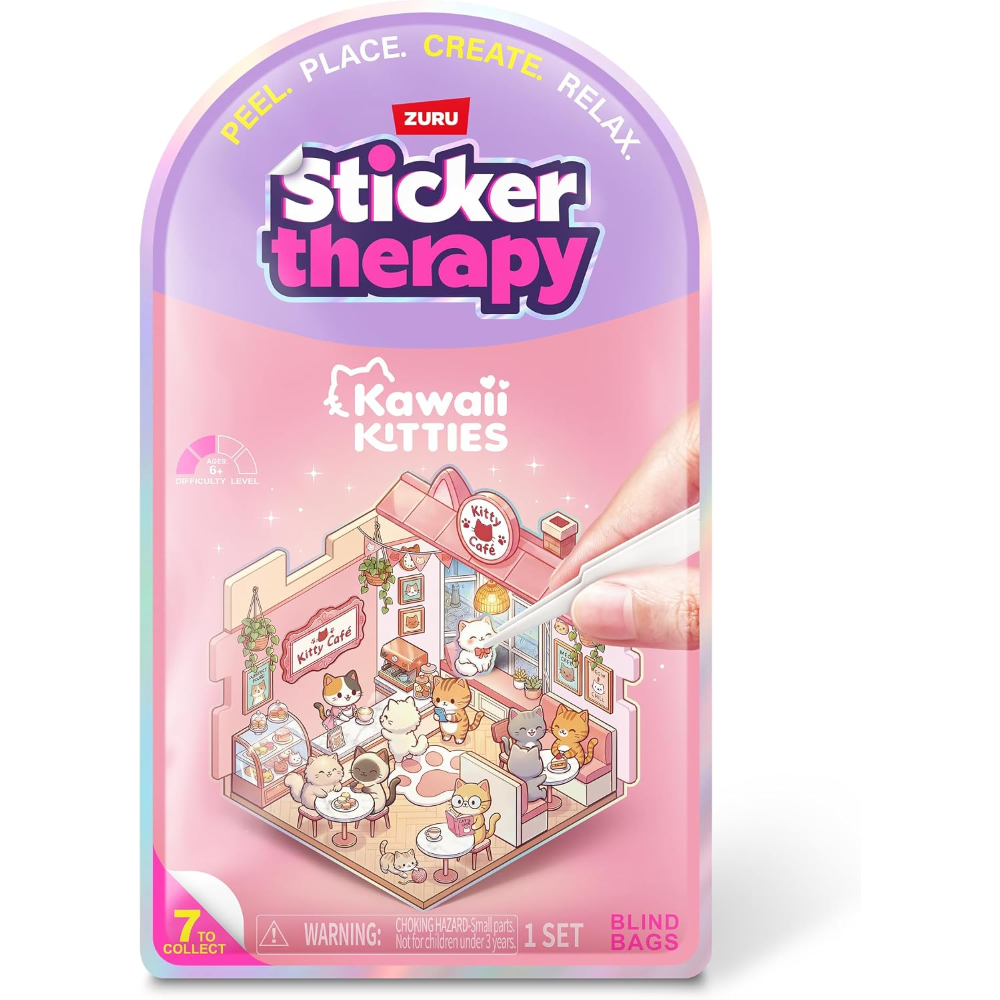 ZURU - STICKER THERAPY:Kawaii Kitties 80 Stickers  - 120PCS