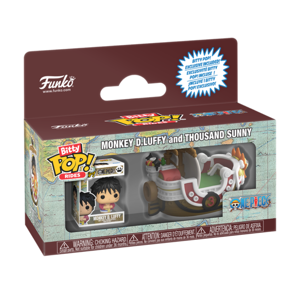 FUNKO POP BITTY RIDE - ONE PIECE - VINYL FIGURE - MONKEY D. LUFFY AND THOUSAND SUNNY - 92965