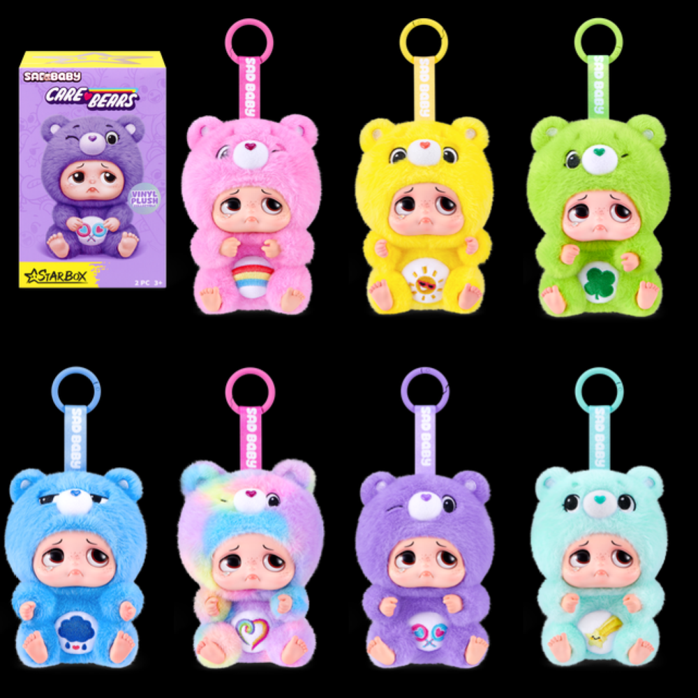 ZURU - SAD BABY:CARE BEARS - KEYRINGS BLIND BOX-PAPER BOX - 17PCS