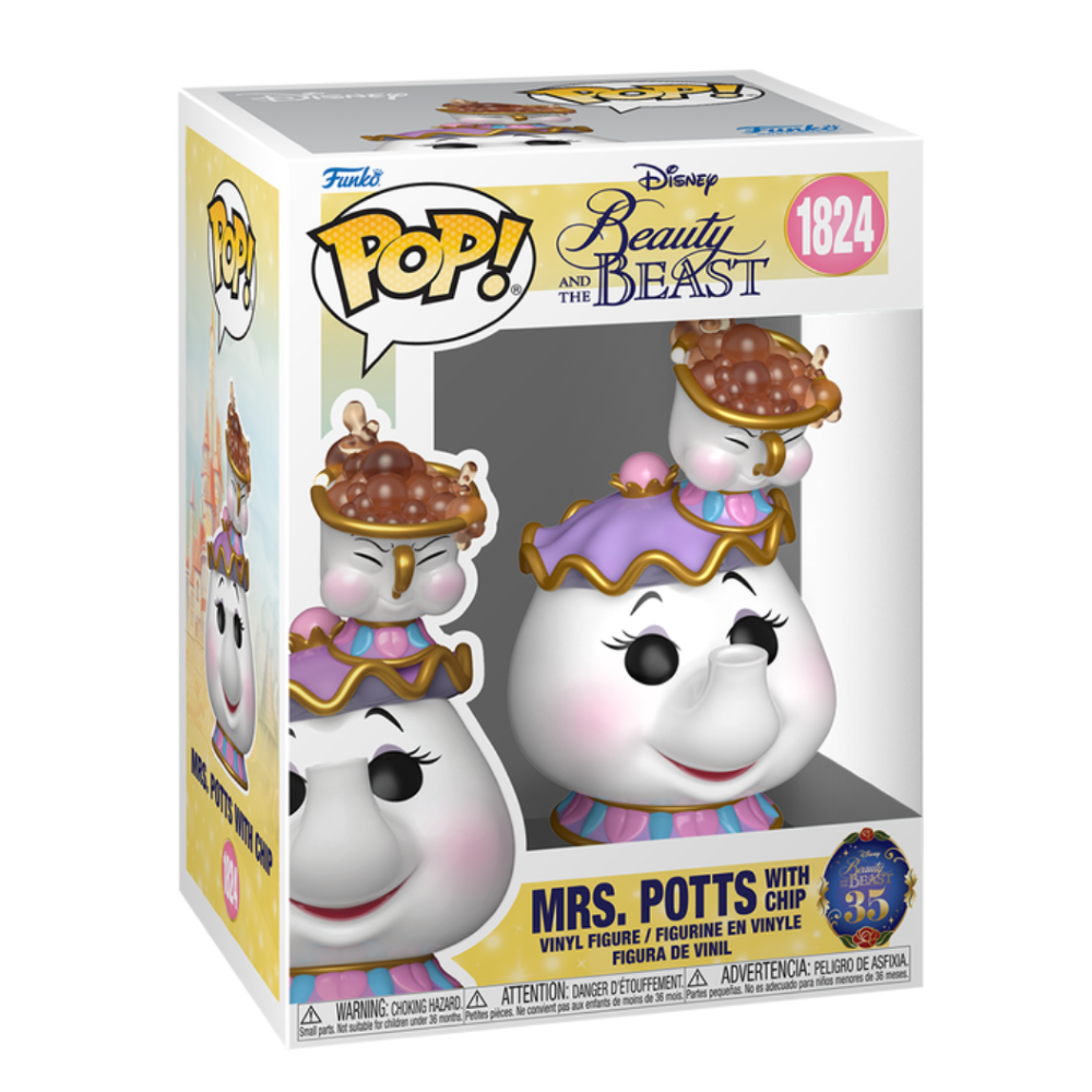 FUNKO POP DISNEY:BEAUTY AND THE BEAST - VINYL FIGURE 1824 MRS.POTTS W/CHIP 9CM 93458
