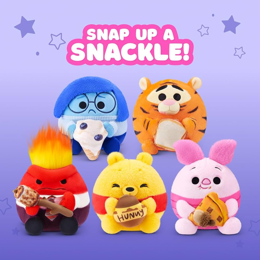 ZURU - SNACKLES: Disney Snack 20 cm SERIES 2 - DISPLAY 6PCS