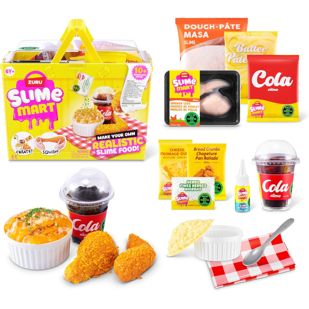 ZURU - SLIME MART: Small Shopping Basket Fast Food S2 - Window Box