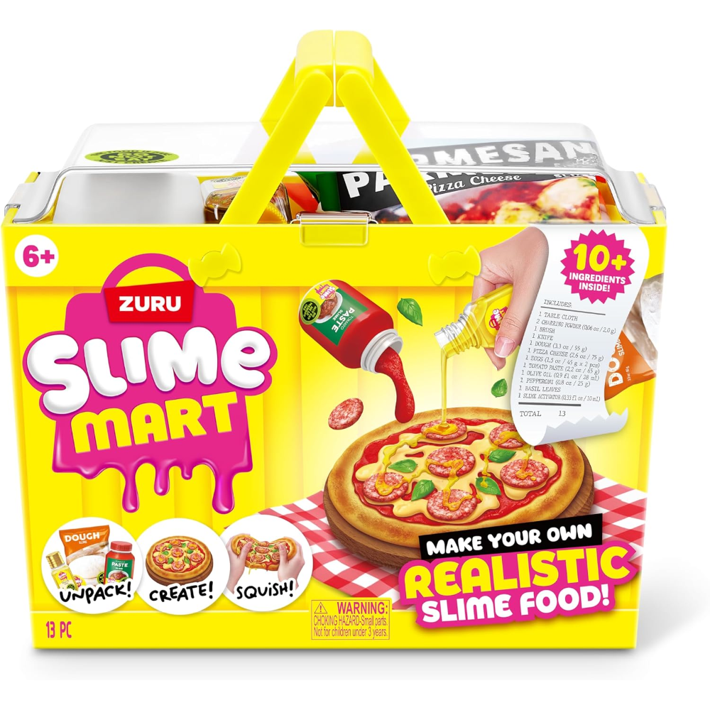 ZURU - SLIME MART: Small Shopping Basket Pizza - Window Box