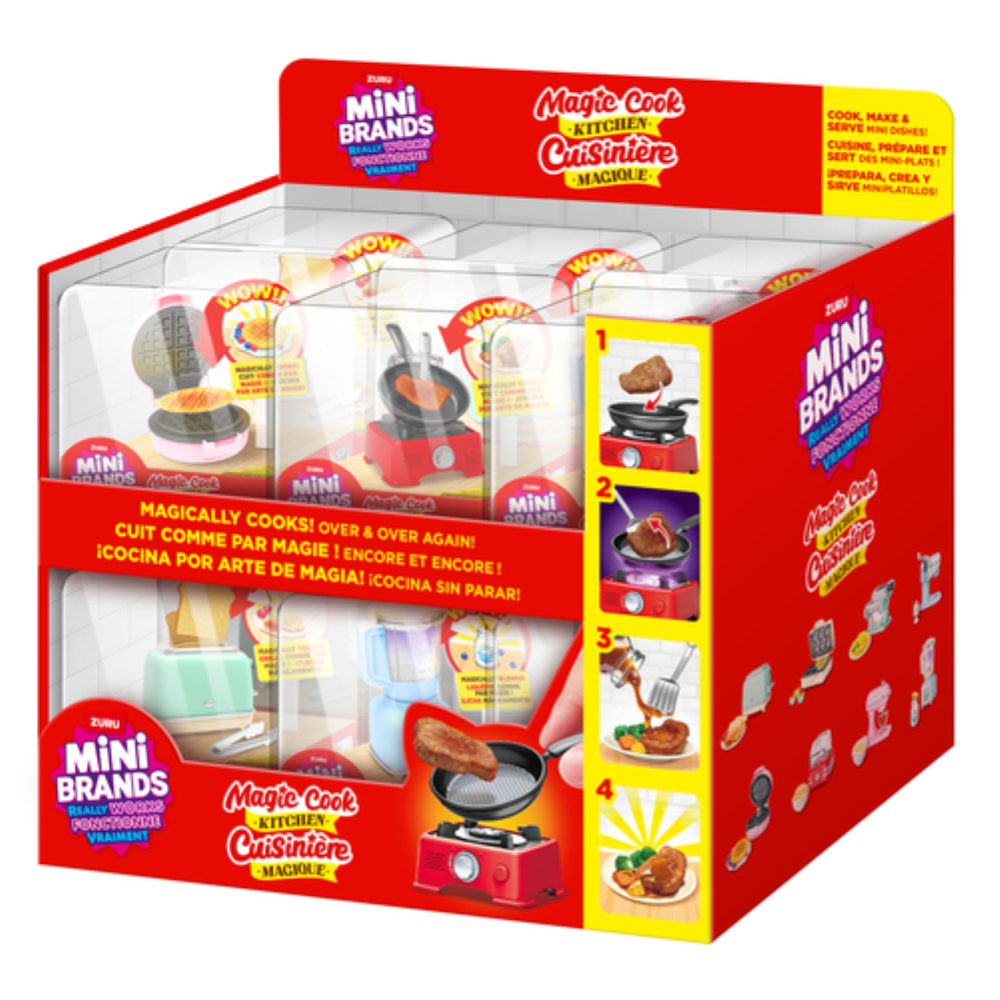 PREORDINE - ZURU MINI BRANDS -  Magic Cook Kitchen -  DISPLAY DA BANCO - 12PZ ASSORTITI - Scad.05/09/2026 (ARRIVO 30/09/26)