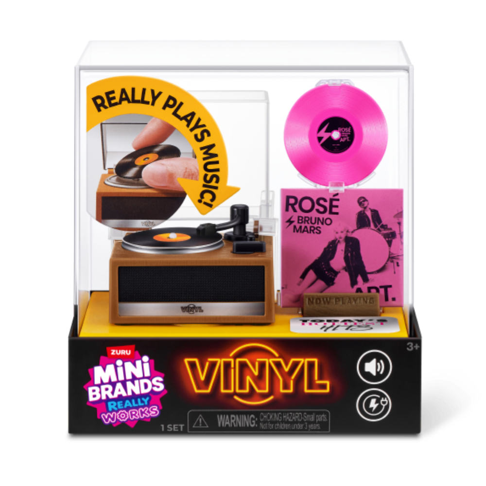 PREORDINE - ZURU MINI BRANDS  - Vinyls Playset  - DISPLAY 8PZ ASSORTITI - Scad.05/09/2026 - (ARRIVO 30/09/26)
