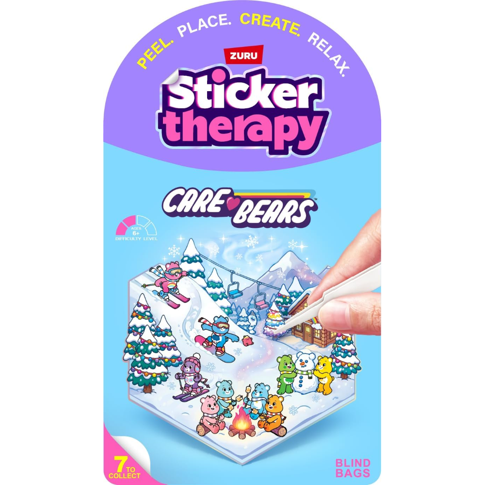 PREORDINE - ZURU - STICKER THERAPY CARE BEARS -  BLIND BAG STICKER - 35PZ - Scad.05/09/2026 - (ARRIVO 15/01/2027)