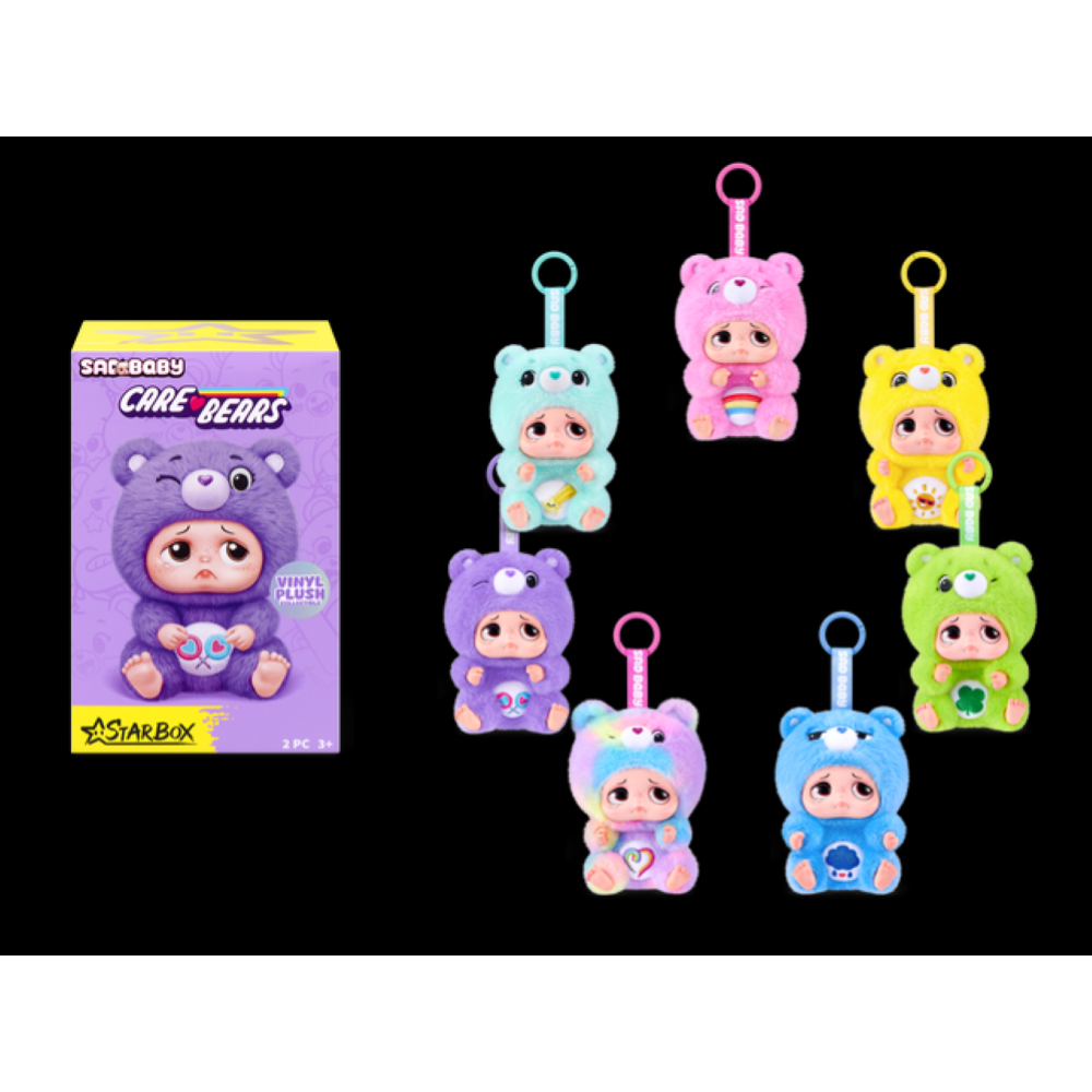 PREORDINE - ZURU - SAD BABY CARE BEARS - KEYRINGS BLIND BOX-PAPER BOX  - 17PCS - Scad.05/09/2026 - (ARRIVO 30/09/26)