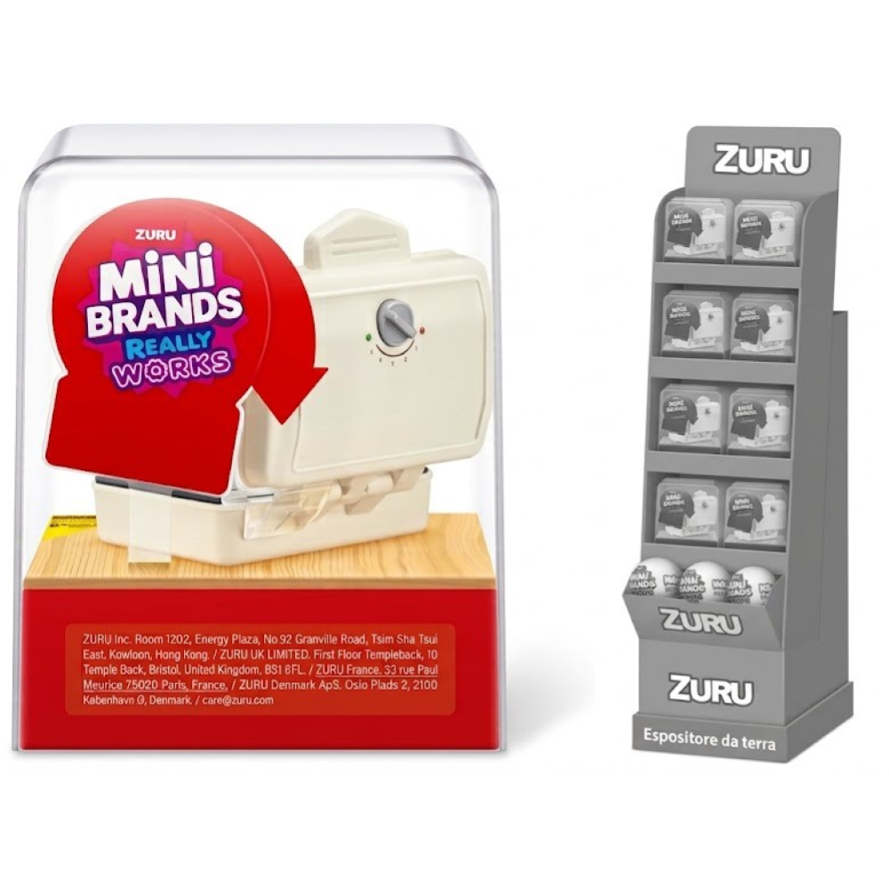 ZURU - MINI BRANDS: Magic Cook Kitchen - ESPOSITORE DA TERRA CON 27PZ ASSORTITI