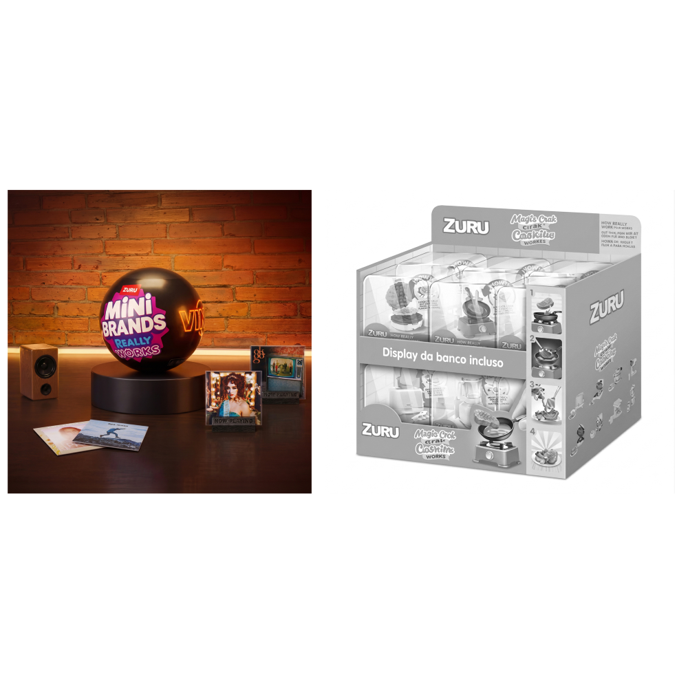 ZURU - MINI BRANDS: Vinyls Playset - DISPLAY 8PZ 