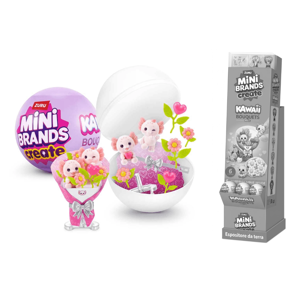 ZURU - MINI BRANDS: KAWAII BOUQUET SERIES 1 - CAPSULE - ESPOSITORE DA TERRA 30PCS