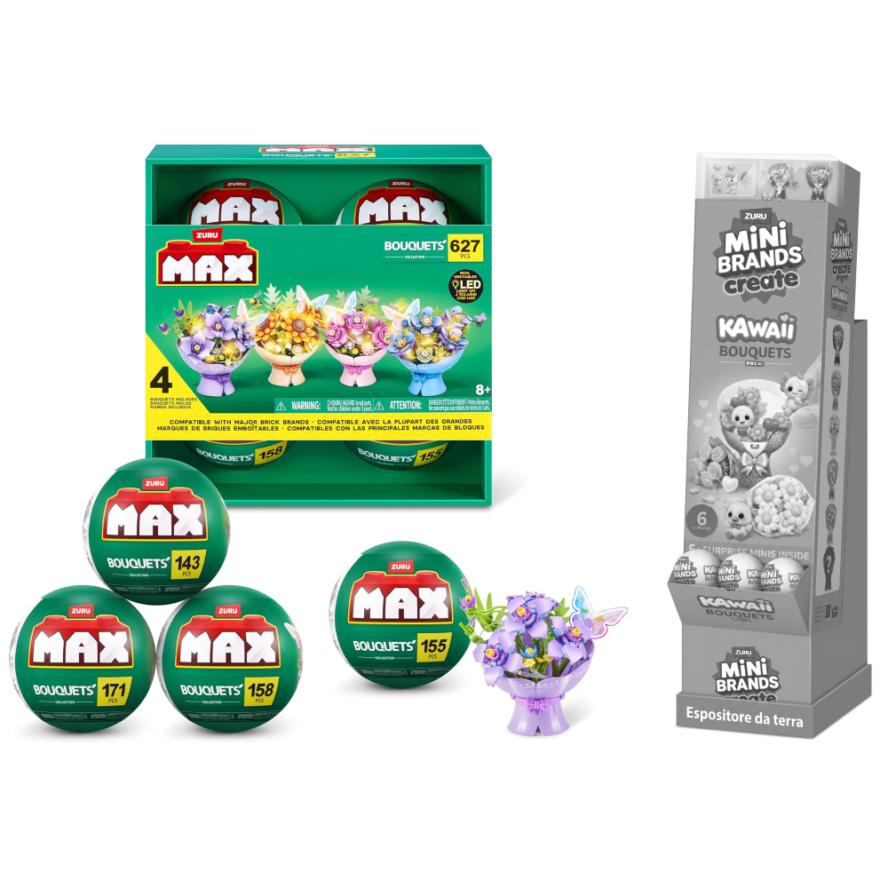 ZURU - Max Premium:Led bouquet - ESPOSITORE DA TERRA 29PCS