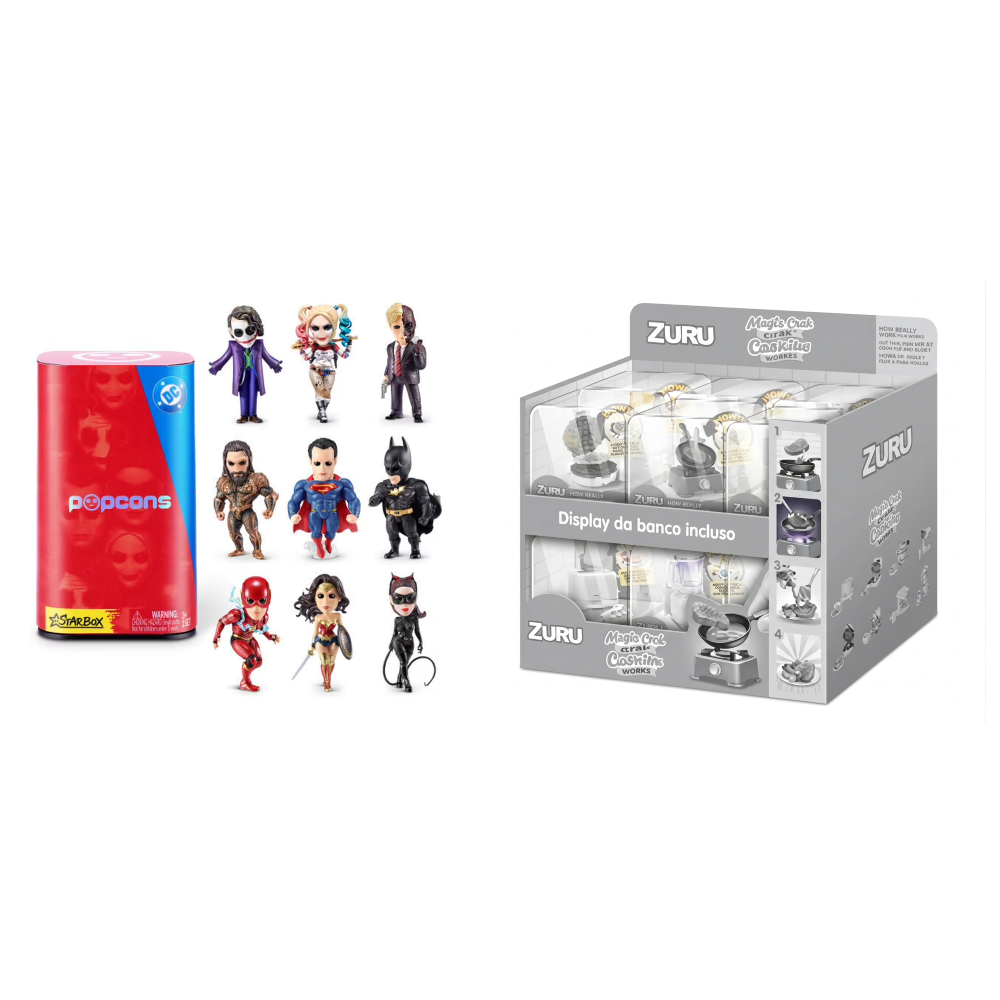 ZURU - POPCONS:WB DC HEROES & VILLIANS - BLIND BOX-PAPER CARD