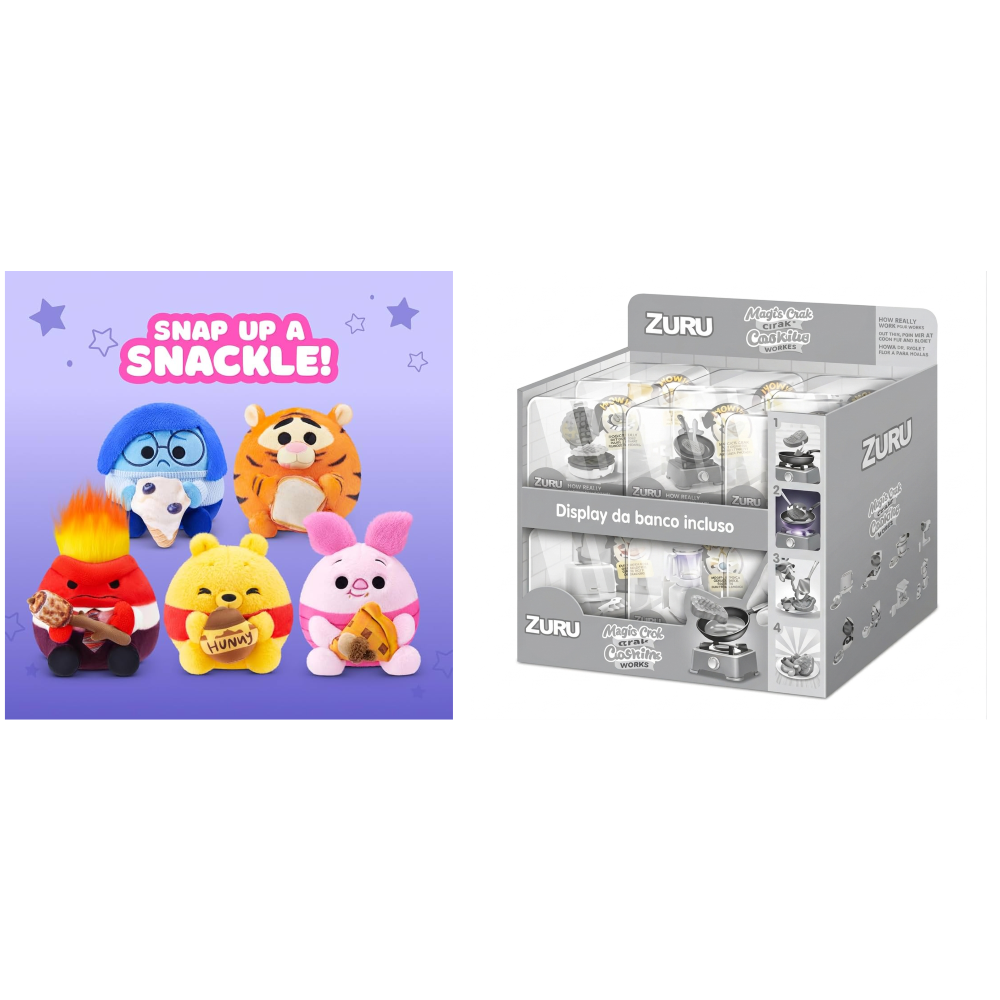 ZURU - SNACKLES: Disney Snack 20 cm SERIES 2 - DISPLAY 6PCS