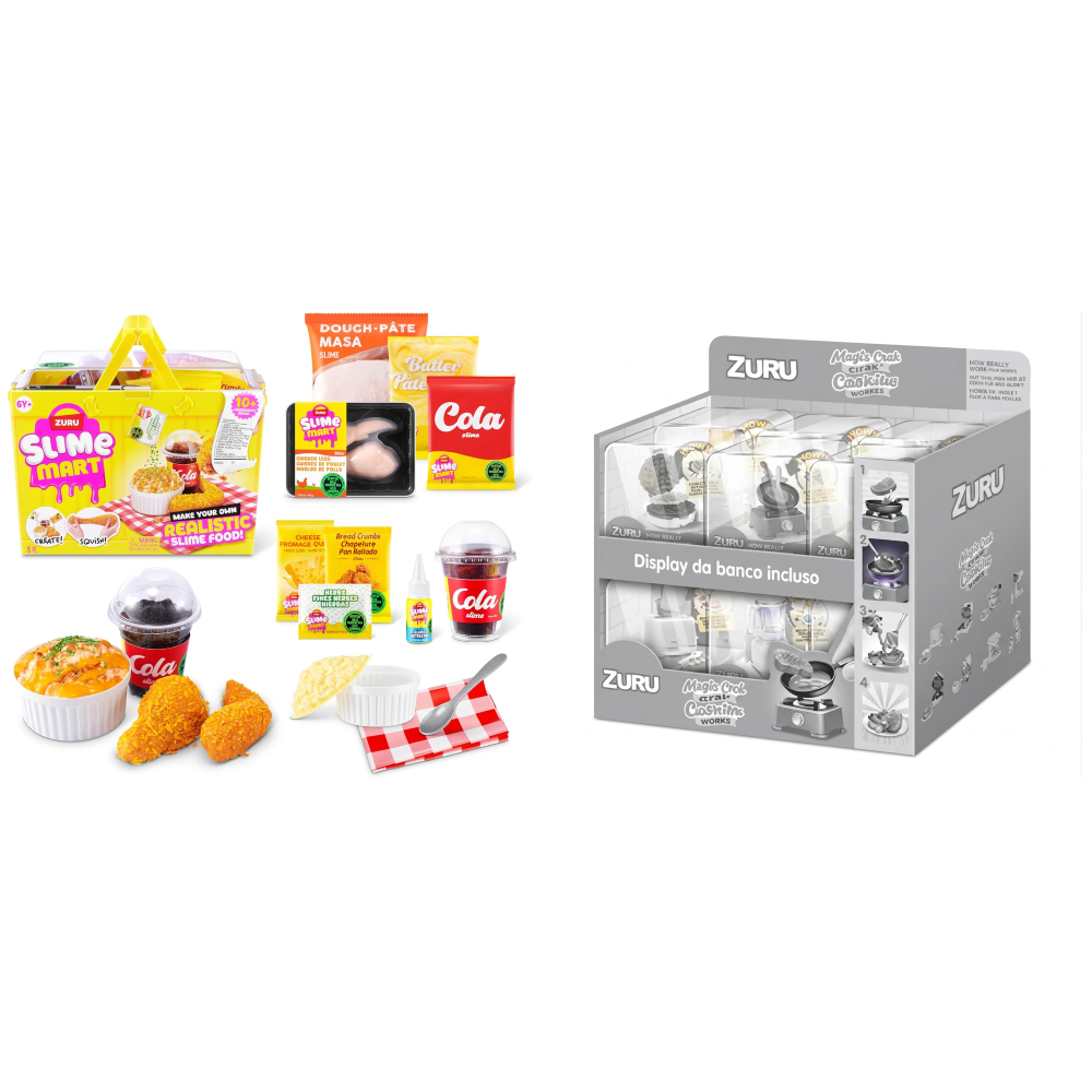 ZURU - SLIME MART: Small Shopping Basket Fast Food S2 - Window Box