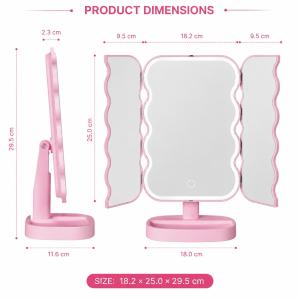 VELTROM - DOUBLE WAVE COSMETIC MIRRO LIGHT KM2501