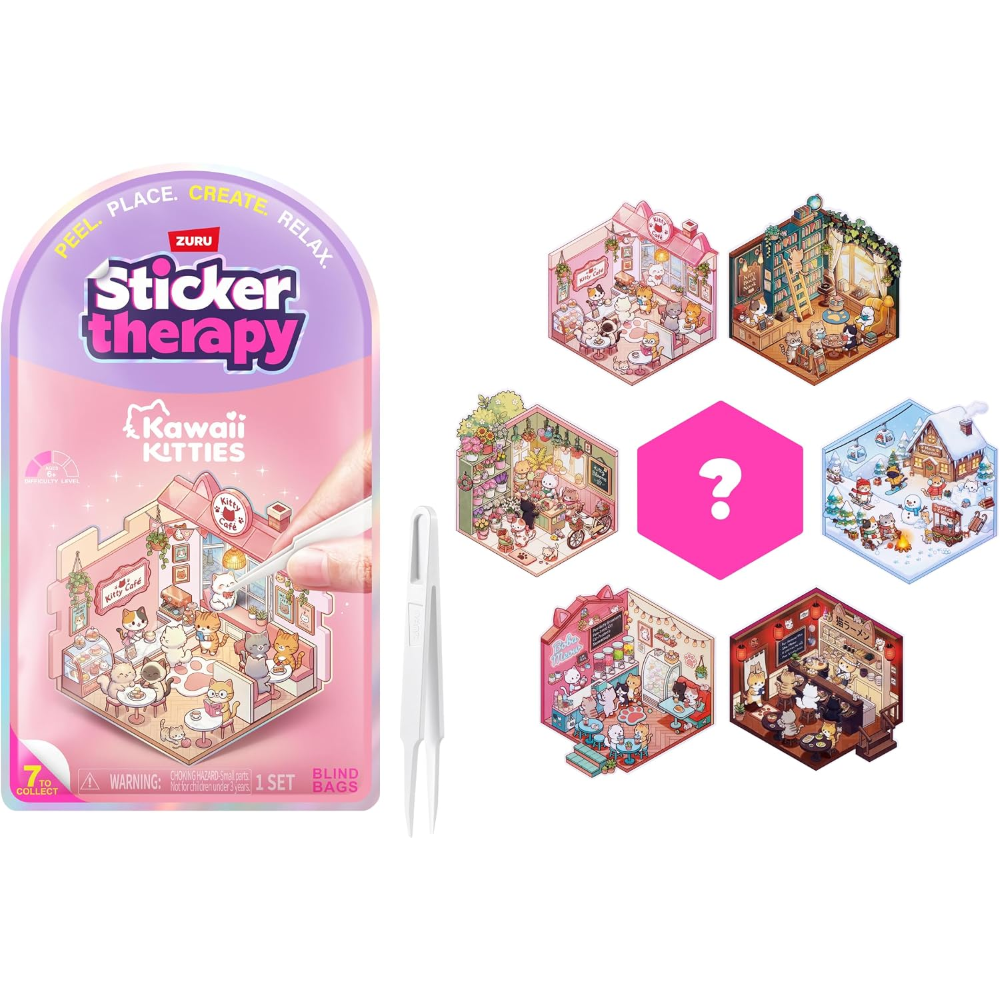 ZURU - STICKER THERAPY:KAWAII KITTIES - BLIND BAG STICKER 