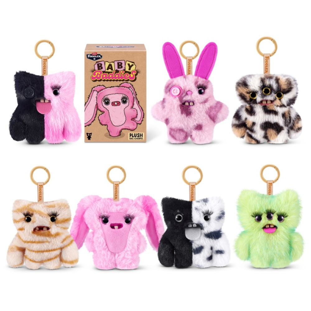 ZURU - FUGGLER:BABY BADDIES KEYRINGS 5"-  BLIND BOX- 6PZ