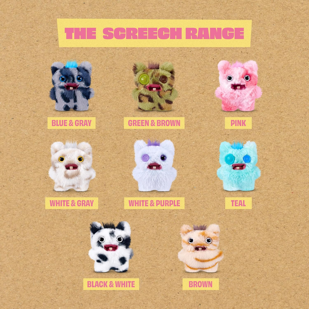 ZURU - FUGGLER:BABY FUGG SCREECH EDITION 3.5'' -  WINDOW BOX MINI-SERIES 1 