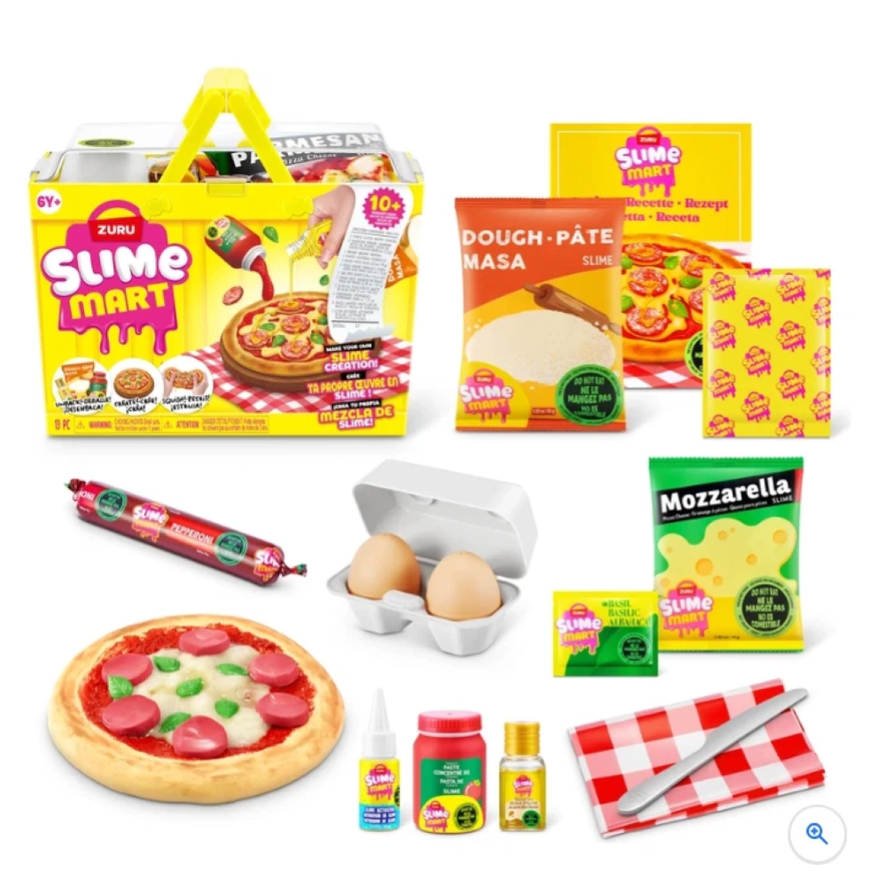 ZURU - SLIME MART: Small Shopping Basket Pizza - Window Box