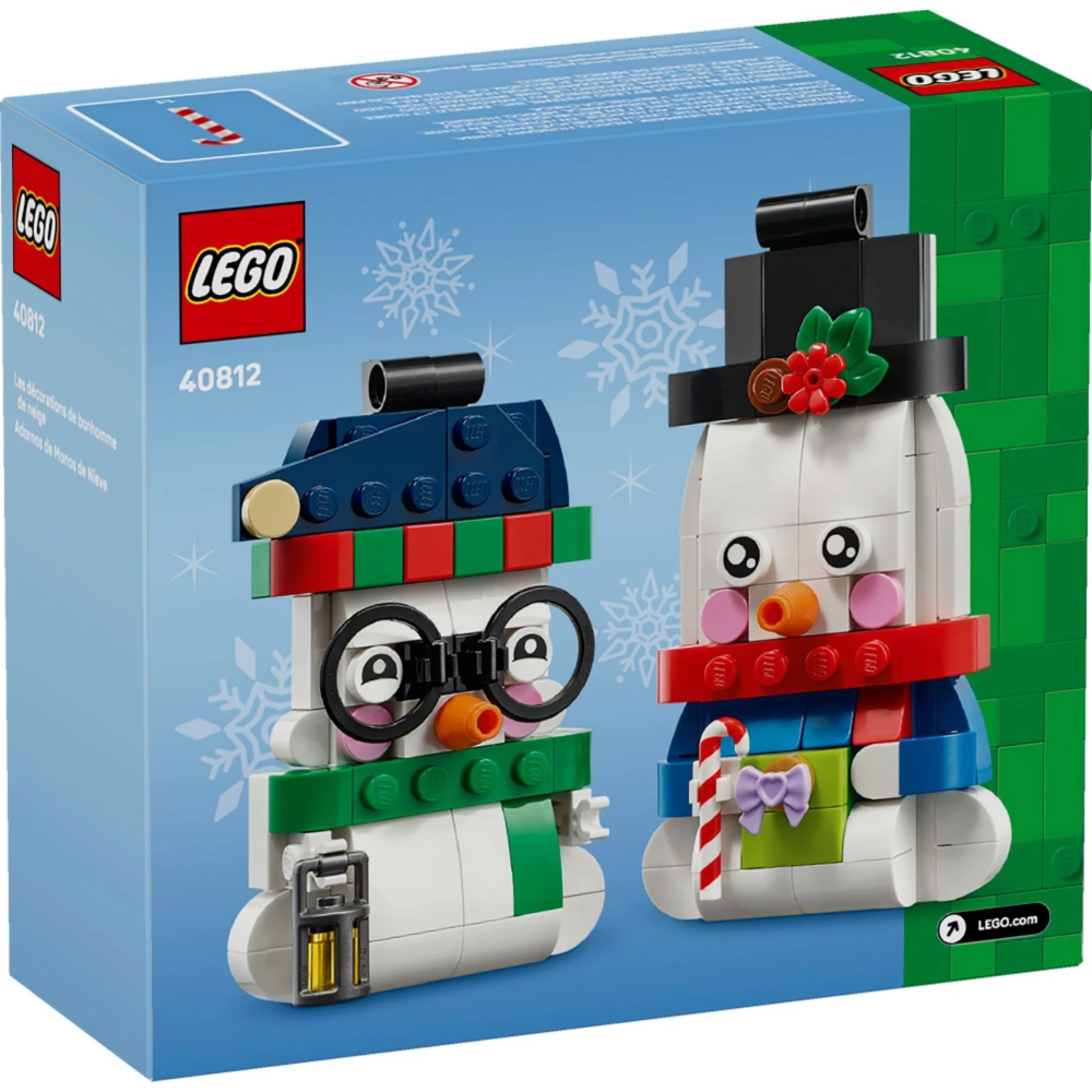 LEGO Seasons and Occasions - Pupazzi di neve ornamentali  40812 