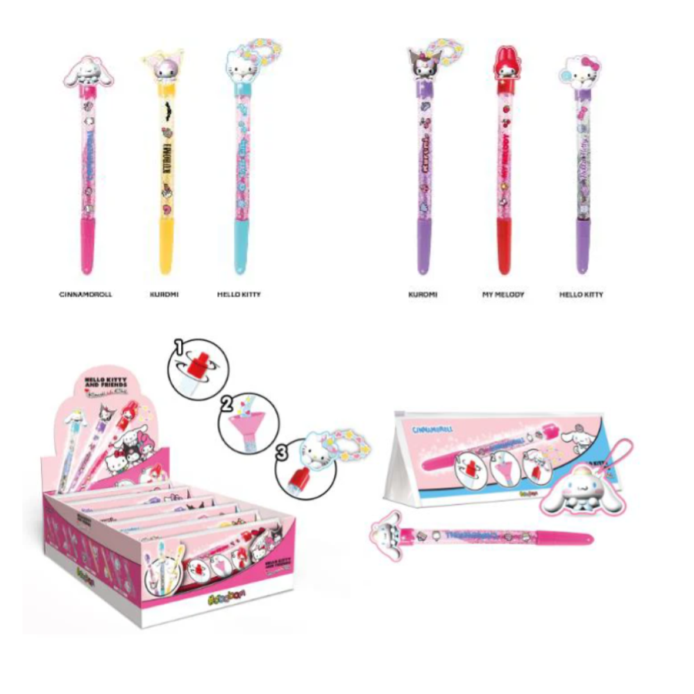 SBABAM - HELLO KITTY AND FRIENDS - KAWAII INK CLUB PEN - DISPLAY 6PC