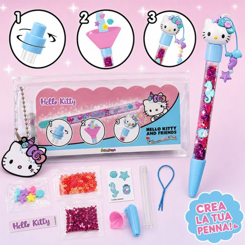 SBABAM - HELLO KITTY AND FRIENDS - KAWAII INK CLUB PEN - DISPLAY 6PC