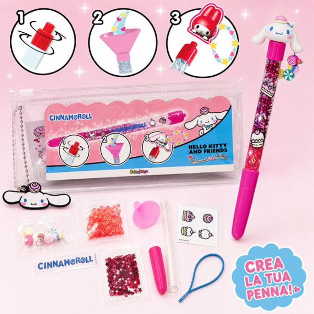 SBABAM - HELLO KITTY AND FRIENDS - KAWAII INK CLUB PEN - DISPLAY 6PC