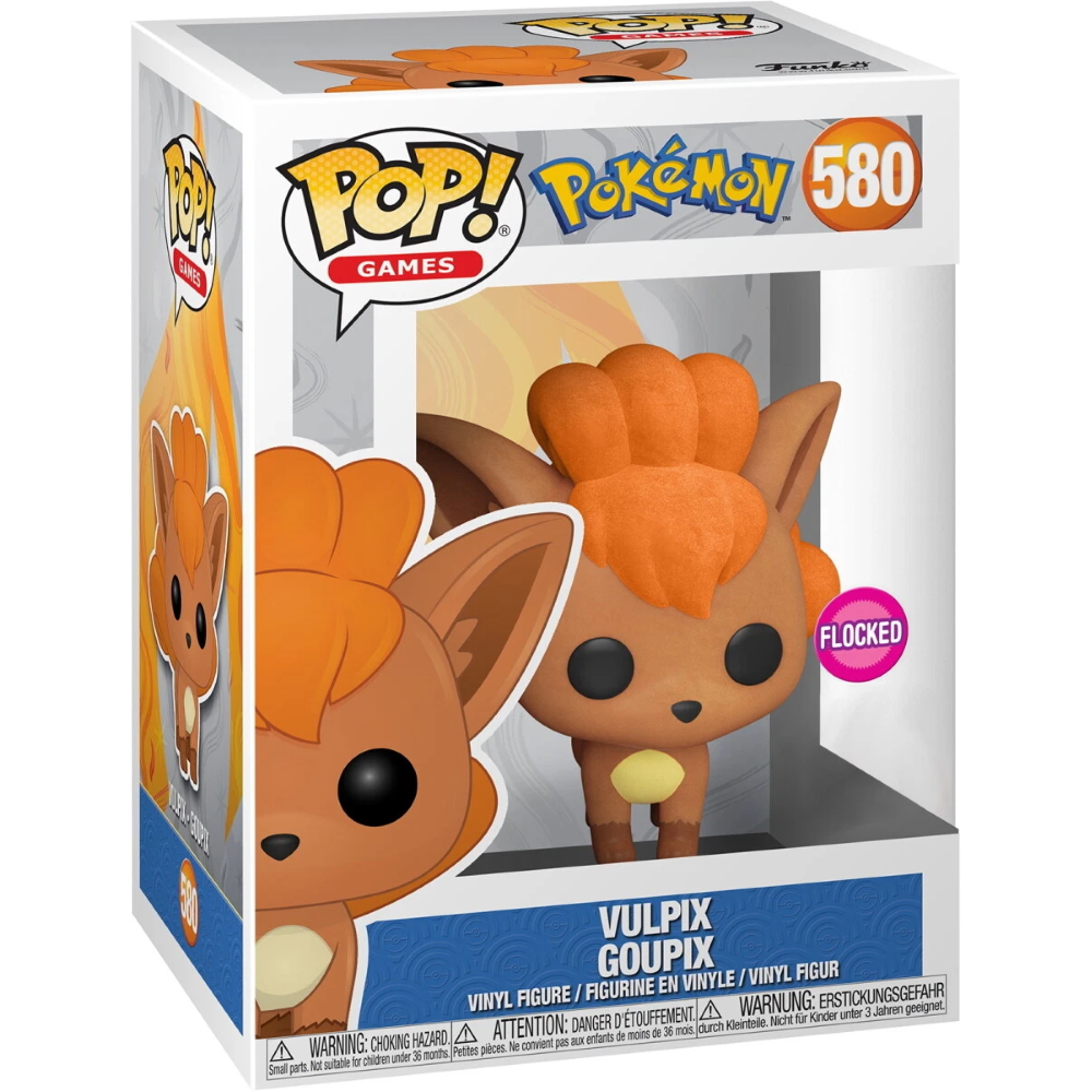 FUNKO POP POKEMON - VINYL FIGURE 580 VULPIX (FLOCKED) 9CM - 63698
