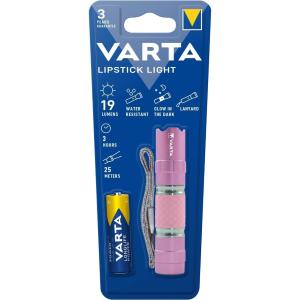VARTA - LIPSTICK LIGHT - Torcia Portachiavi In Alluminio (incl. 1AA) 
