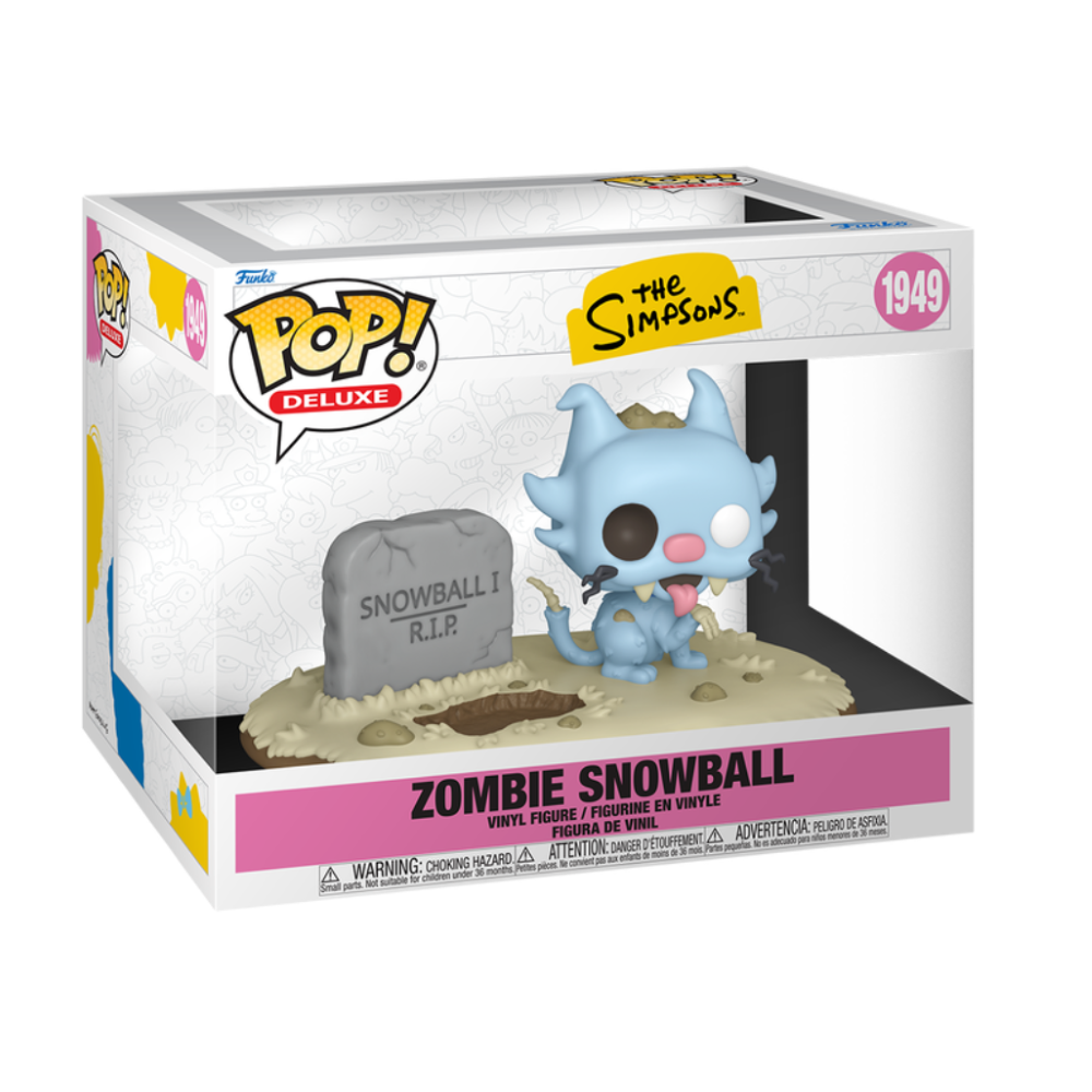 FUNKO POP DELUXE SIMPSONS - VINYL FIGURE 1949 ZOMBIE SNOWBALL 9CM 93119