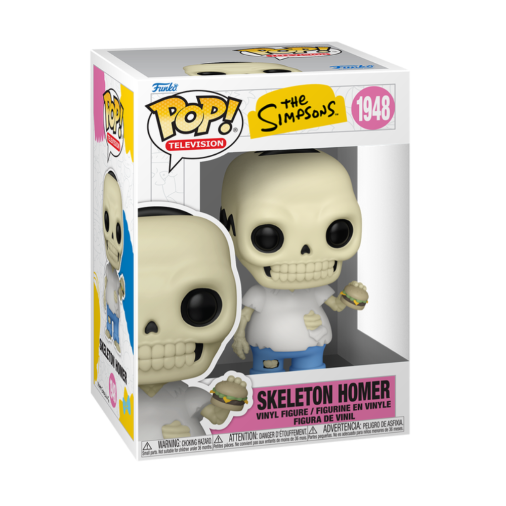 FUNKO POP SIMPSONS - VINYL FIGURE 1948 SKELETON HOMER 9CM 93118