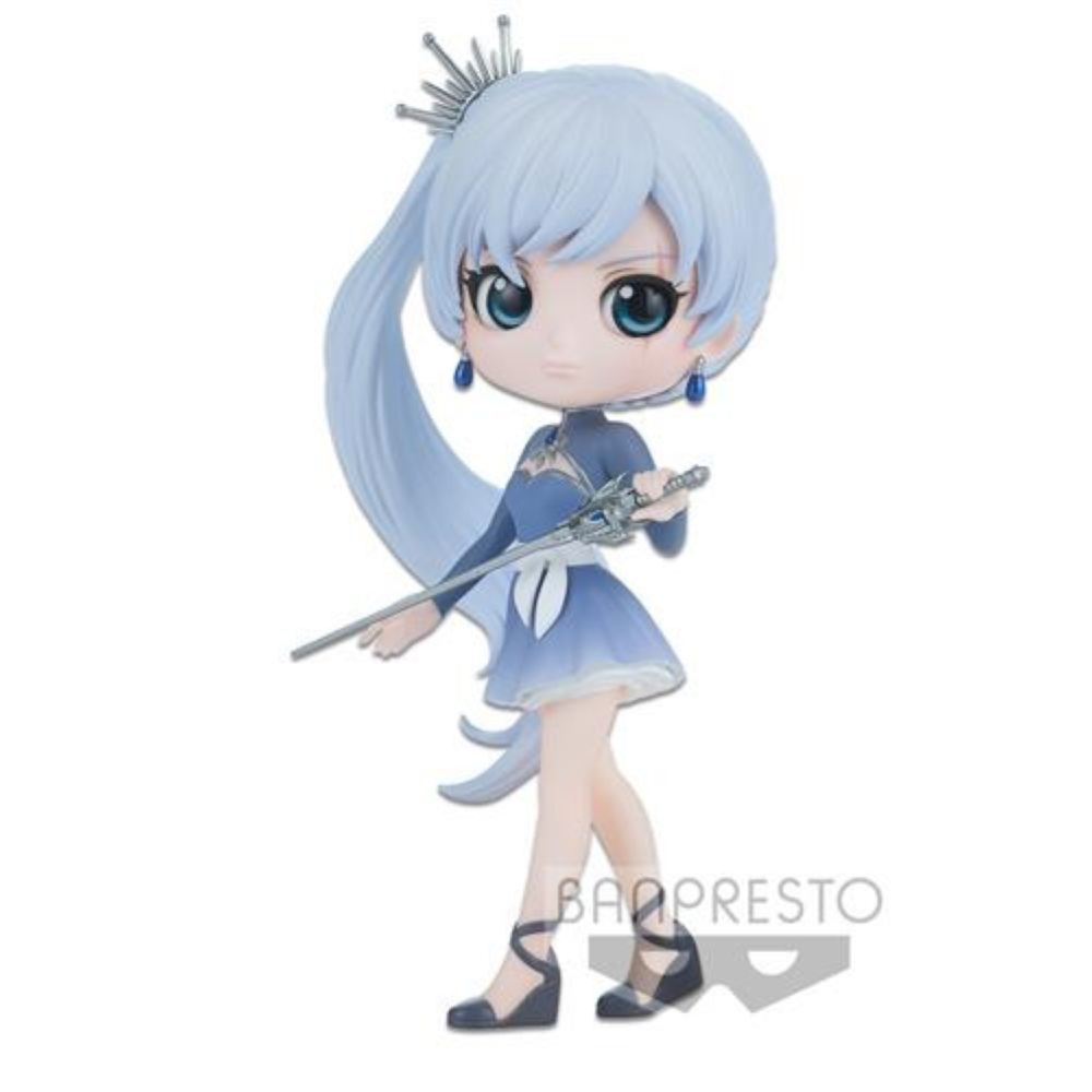 BANPRESTO 18240 - RWBY - Q POSKET - WEISS SCHNEE (NORMAL COLOR VER.) - FIGURE 14CM
