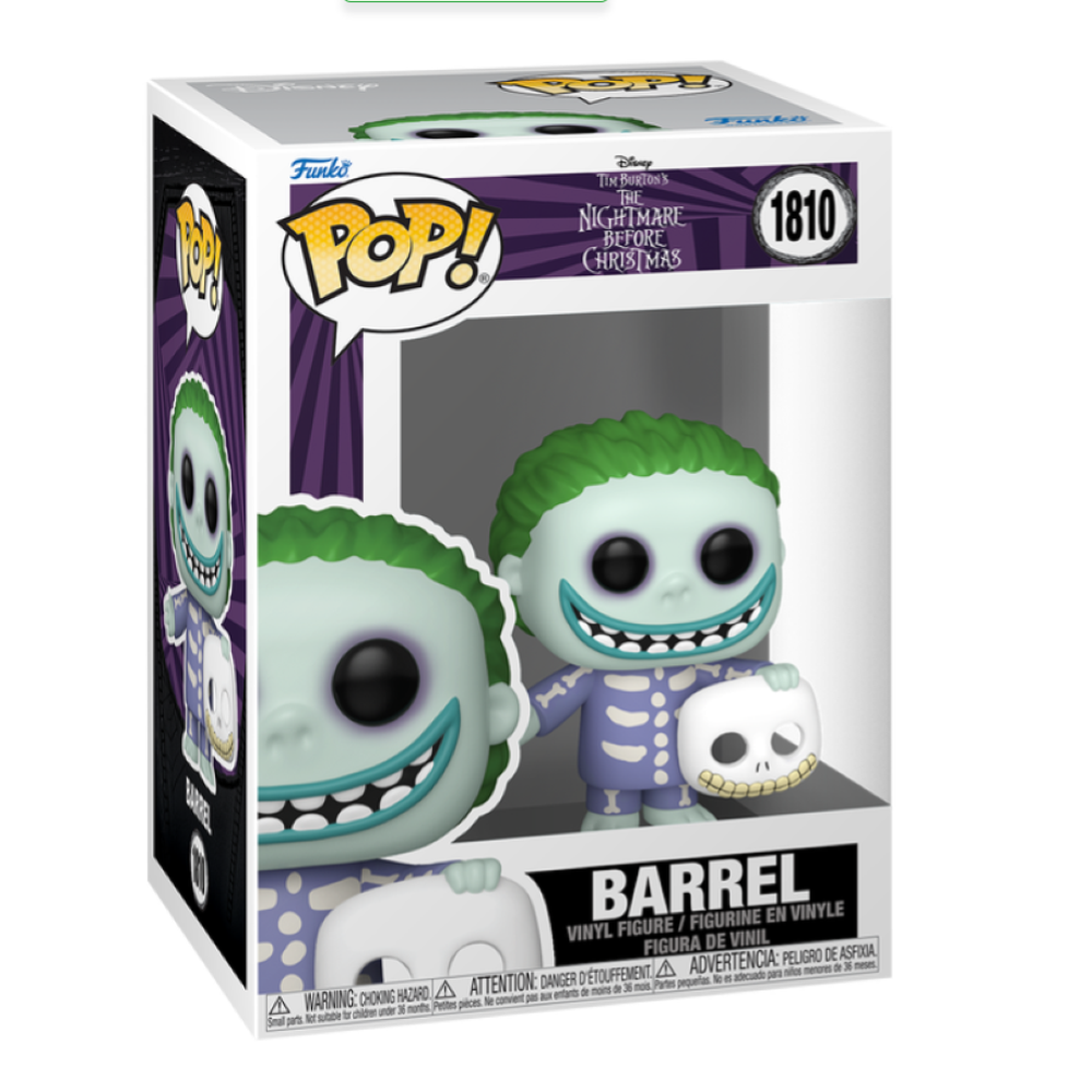 FUNKO POP THE NIGHTMARE BEFORE CHRISTMAS - VINYL FIGURE 1810 BARREL 9CM - 93241