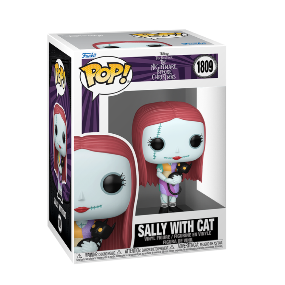 FUNKO POP THE NIGHTMARE BEFORE CHRISTMAS - VINYL FIGURE 1809 SALLY WITH CAT 9CM - 93243