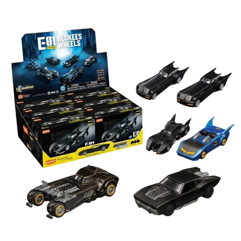 Blokees - Batman Blind Box - Wheels - 75680 Batman E01 Gotham Velocity  DISPLAY 6PC
