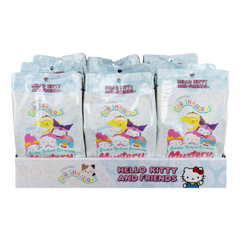 Rei Toys Squishmallows Buste Misteriose Profumate Hello Kitty Peluche 12 cm in CDU - SQ060300 
