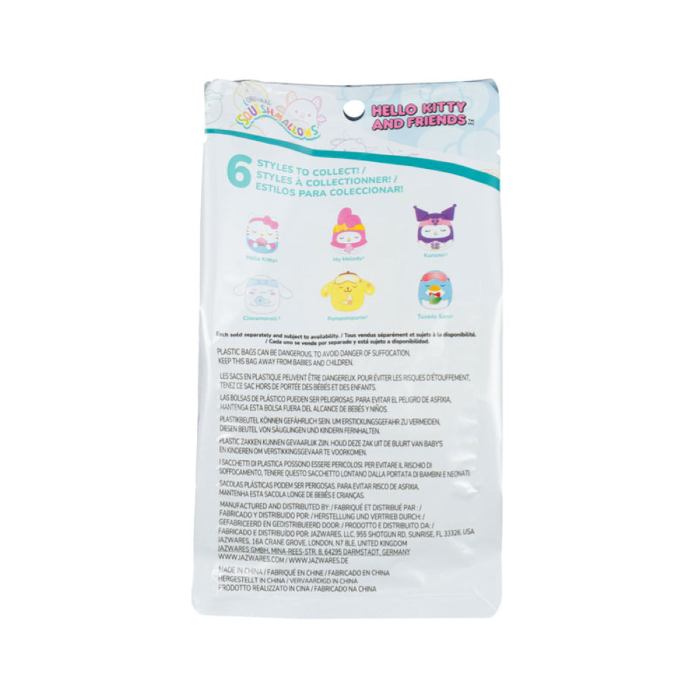 Rei Toys Squishmallows Buste Misteriose Profumate Hello Kitty Peluche 12 cm in CDU - SQ060300 