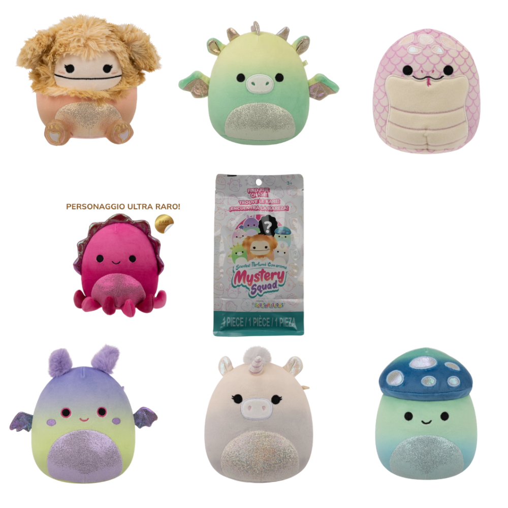 Rei Toys Squishmallows Buste Misteriose Profumate Peluche 12 cm in CDU (Serie 2) - SQ060200