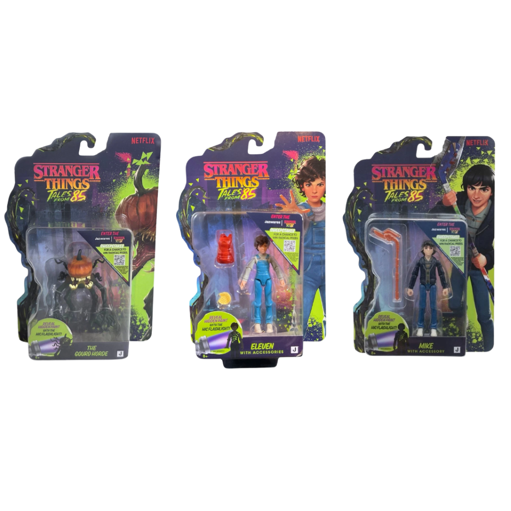 Rei Toys - Stranger Things Tales from '85 Personaggio Articolato 10 cm con Accessori (Assortimento) - STRT1200