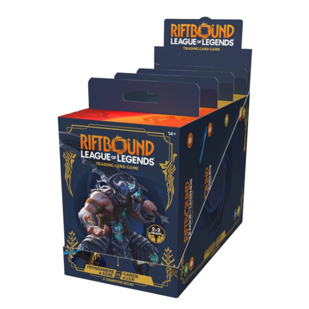 PREORDINE RIFTBOUND - LEAGUE OF LEGENDS - SHOWDOWN DECK - LEGACY - DISPLAY (4 MAZZI) - ENG 29/01/2027