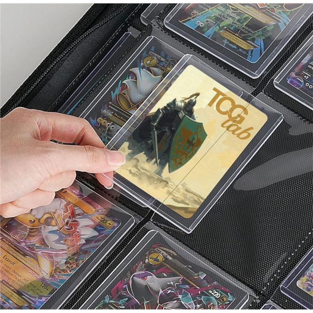 TCG LAB Album per Toploader a 4 Tasche (112 toploader) - Blu