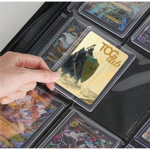 TCG LAB Album per Toploader a 4 Tasche (112 toploader) - Blu