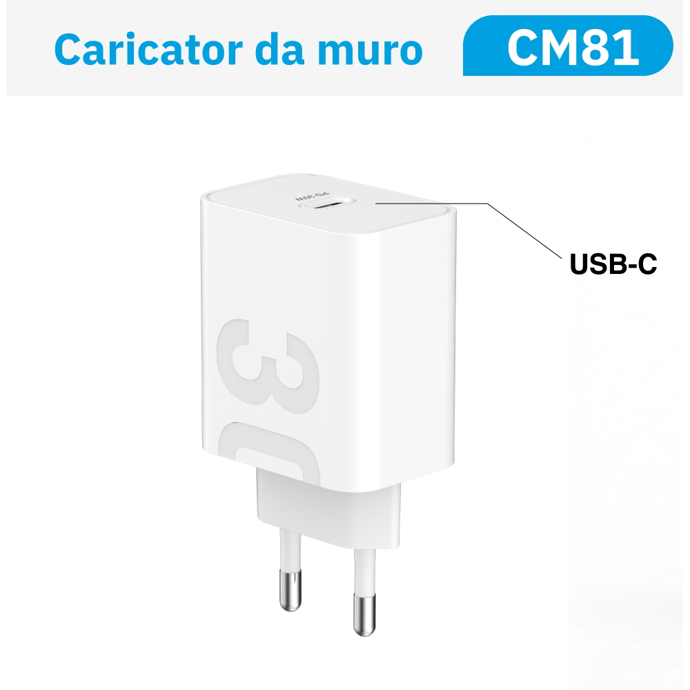 NEWTOP CM81 CARICATORE DA MURO PD 30W