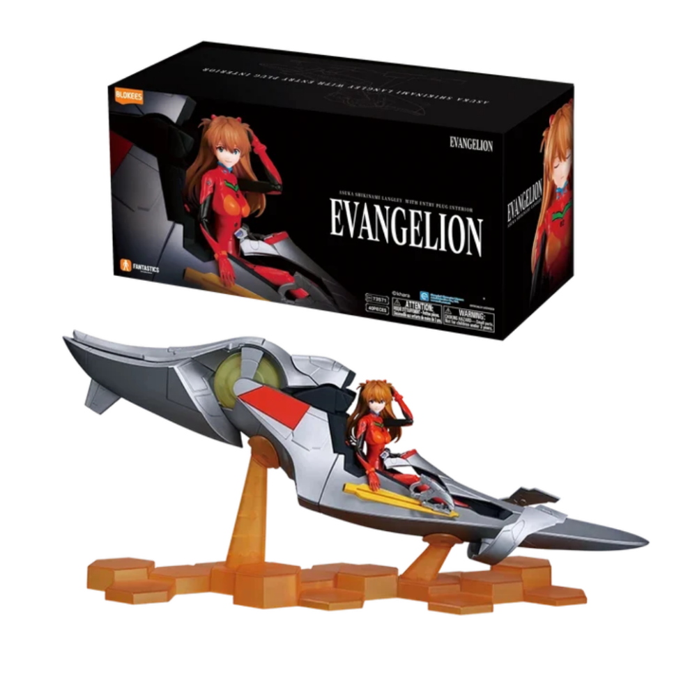 Blokees - Evangelion Fantastic Series - 73571 Asuka Shikinami Langley with Entry Plug Interior Model Kit 