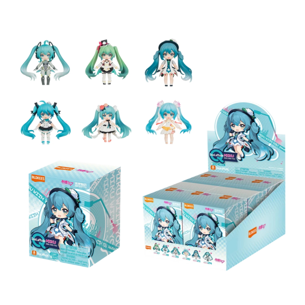 Blokees - Miku Blind Box - DaaLaMode Series - 75700 Miku with you DISPLAY 6PC 