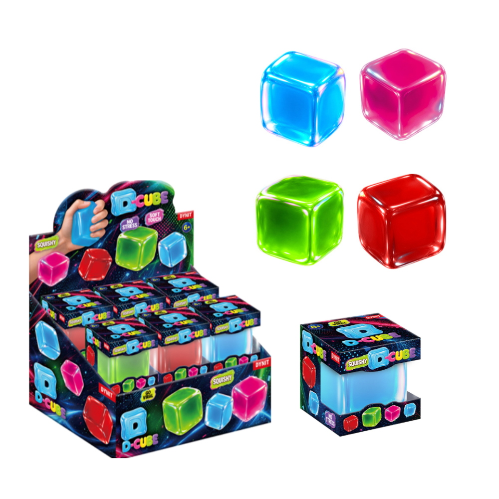DYNIT - D-CUBE CLASSIC JELLY/TPR TRASPARENT MALTOSIO 144 GR.